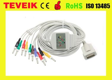 Burdick Compatible EKG Cable 012-0844-00 10 lead ECG Cable with IEC standard Din 3.0