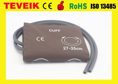 Factory Price Reusable 27-35cm Adult Double Hose Blood Pressure NIBP Cuff For Patient Monitor, PU material