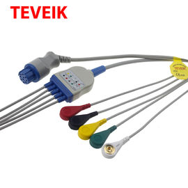 IEC Round 10 Pin 5 Leads Medical Datex Satliteplus Ecg Monitor Cable