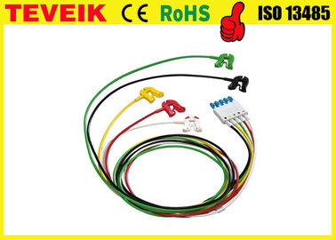 M1971A 5 ECG  lead wires with clip  for patient monitor