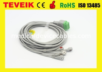Teveik Factory of Reusable GE Marquette 5 leads 11pin ECG Cable For Patient Monitor