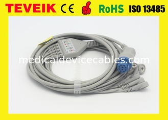 Factory Supplier of Medical Datex Cardiocap Round 10pin 5 leadwires ECG Cable For Patient Monitor
