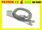 Nihon Kohden One Piece 3 Leads ECG Cable Round 12pin  With Clip IEC And  TPU Material