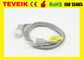 Datex-Ohmeda SpO2 Extension Cable compatible OXY-C3 adapter cable with round 10pin to DB9 female