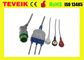 Bruker One Piece  3 Leads ECG Cable Snap AHA With One Year Warranty