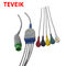 Medical IEC Round 12 Pin Schiller 5 Lead Ecg Patient Cable compatible TM910