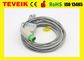 Teveik Factory of Kontron K2000 5 Leads Patient Monitor ECG Cable. Round 12pin, IEC