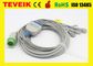 Factory Price of Medical Reusable Biolight 5 leadwire Round 12pin 5Leads ECG Cable For Patient Monitor