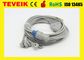 Factory Supplier of Medical Datex Cardiocap Round 10pin 5 leadwires ECG Cable For Patient Monitor