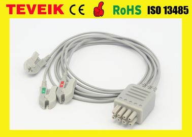 Nihon Kohden BR-903P ECG /EKG Cable compatible with 4155A11-6NUA 3 leads Clip IEC