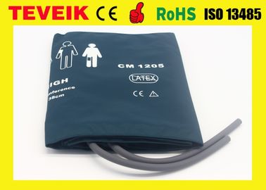 002796 Double Hose Adult Thigh NIBP Cuff 46-66cm Size For Patient Monitor , Nylon Cuff Material