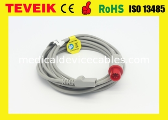 CSI Critikon Round 6pin IBP Cable 12 FT For Patient Monitor , PVC Materials