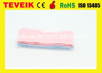 CE certificated ISO M2208A Disposable CTG Belt With Buttonhole / Fetal Monitor Belt with 60mm Width