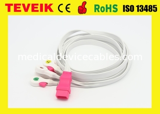 Teveik Manufacturer Disposable Medical PVC ECG Cable For Patient Monitor, 5 leads