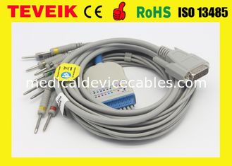 Schiller ECG cable with integrated 10 leadwires banana 4.0 AHA EKG cable