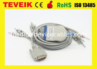 ECG cable with integrated 10 lead wires for Nihon Kohden EKG machine