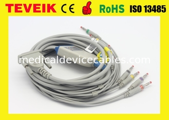 Compatible Schiller AT3/AT6 10 leads EKG Cable with Banana 4.0