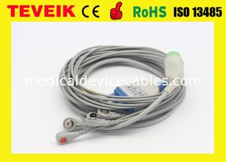 One Piece 5 Leads  ECG Cable With Round 12pin Connector For Biolight M7000