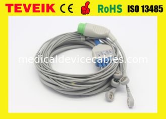 Compatible TM910 Schiller 5 Leads  ECG Cable With  Round 12 Pin  For Medical Accessory