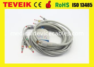 Compatible HP M1770A 10 lead ECG/EKG cable and leadwires with Banana4.0 IEC standard