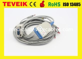 Fukuda KP-500 EKG Cable, KP-500D ECG Cable and Leadwires with Banana 4.0 IEC Standard