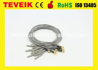 EEG cable,DIN1.5 socket,1m,Gold plated copper, medical eeg cable