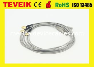 Medical electrode eeg cable Din 1.5 eeg hat cable with nickel plated copper