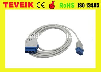 SpO2 Extension Adapter cable, 11pin to TS 9pin female Compatible with GE ohmeda TS9pin sensor