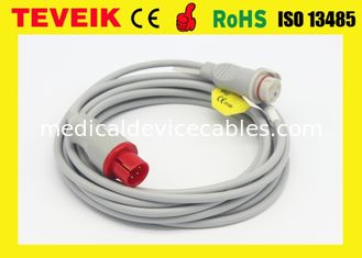 Mindray/Goldway ibp cables, invasive blood pressure cable ,round 6pin to BD adapter