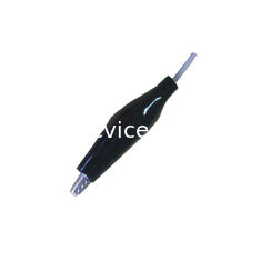 Anti Corresion EEG Cable 1m Crocodile Clip Plug Black Cover For Eeg Equipment