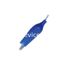 Blue Cover Eeg Cup Cable DIN 2 Plug 1m Crocodile Clip Medical Usage Durable