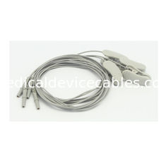 1 Pair DIN1.5 Socket EEG Cable 1.2m Silver Chloride Plated Copper Medical Accessories