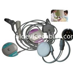 Twins Fetal Transducer  4 In 1 Medical Doppler Monitor Ultrasound Probe Goldway 7 Pin