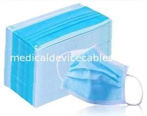 Factory Price Medical Disposable Face Mask, 3ply, ear loop, Blue, oridinary