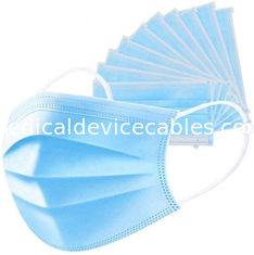 Soft Disposable Face Mask 3 Ply Nonwoven Personal Protection Comfortable.