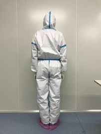 Personal Disposable Protective Gown Suits White Coverall Anti - Chemical Agents