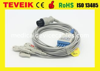 Teveik Factory Reusable Mindray Round 6pin 5 Leads TPU ECG Cable For Patient Monitor