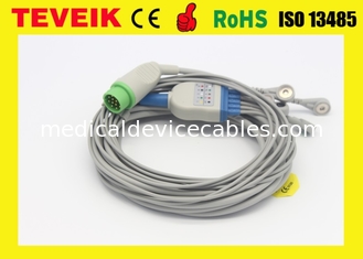 Medical Biolight Round 12pin 5leads ECG Cable with Snap For A8 Patient Monitor