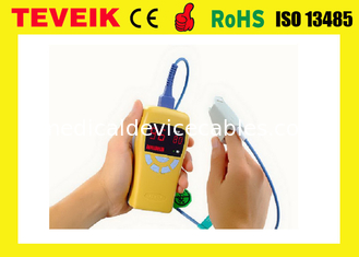 Small Portable Pulse Oximeter Pulse Fingertip Oximeter Yellow Low Battery Prompt