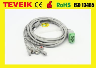 Factory Price Medical Reusable One Piece GE Marquette 5 leads ECG Cable For Dash 4000 Patient Monitor