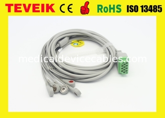 Medical Reusable One Piece GE Marquette 5 leads ECG Cable For Dash 4000 Patient Monitor
