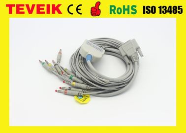 Nihon Kohden 10 lead wires EKG cable for Cardiofax Q ECG-9130K ECG-9130P