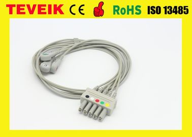 Factory price Siemens ECG Cable 5 Lead Wires with IEC Snap