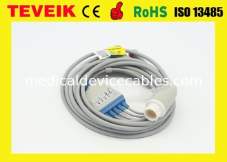 Reusable Medical Mindray Round 12pin 5Leads ECG Cable For Beneview T8 Patient Monitor