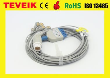 Medical Reusable Mindray One Piece Round 12pin ECG cable For BeneView T5 Patient Monitor