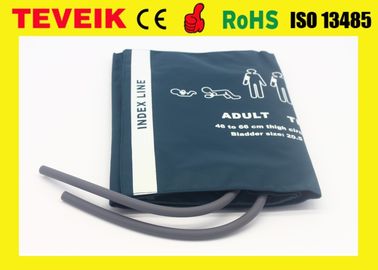 002796 Double Hose Adult Thigh NIBP Cuff 46-66cm Size For Patient Monitor , Nylon Cuff Material