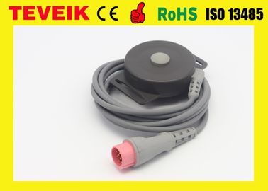 Round 10 Pin Fetal Monitor Transducer For Patient Monitor , External Toco Transducer