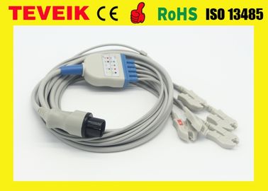 Medical ECG Trunk Cable For Mindray / BCI / Goldway Patient Monitor , Clip Patient End