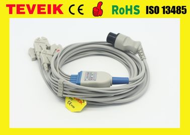 Medical ECG Trunk Cable For Mindray / BCI / Goldway Patient Monitor , Clip Patient End