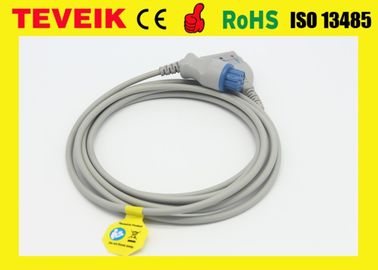 Round 10 Pin ECG Trunk Cable For Datex Patient Monitor , LL Type 3 Leads ECG Patient Cable